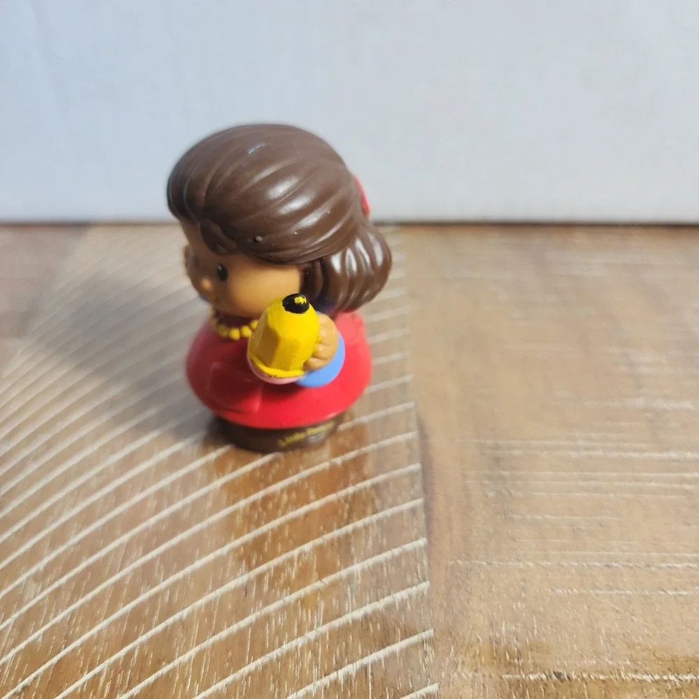 Fisher Price Little People Girl Student with Yellow Pencil Figure 2004 Mattel